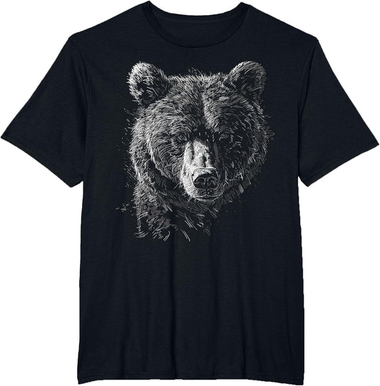 Bear Drawing Animal Graphic Portrait Art Bear
