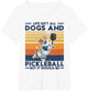 Life Isn't All Dogs and Pickleball. Corgi Dog and Pickleball