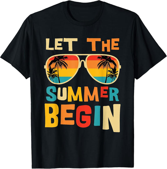 Funny Last Day Of School Teacher Kids Let The Summer Begin