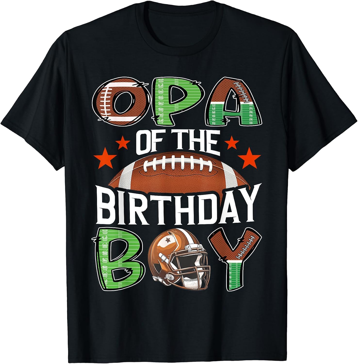 Opa Of The Birthday Boy Game Day Football