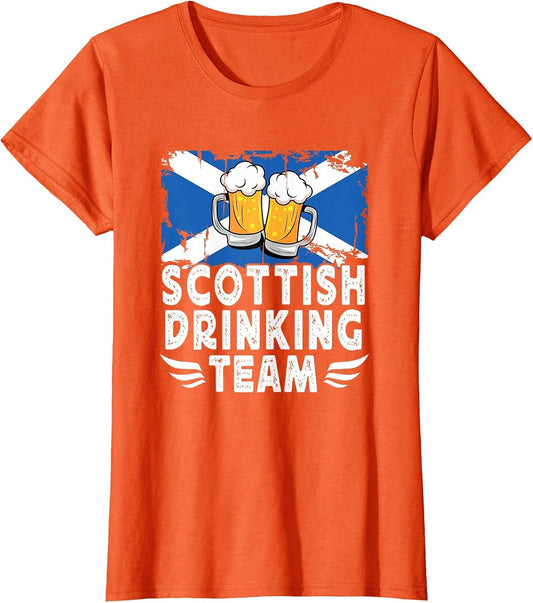 Scottish Drinking Team Funny Beer Lovers Scotland Flag
