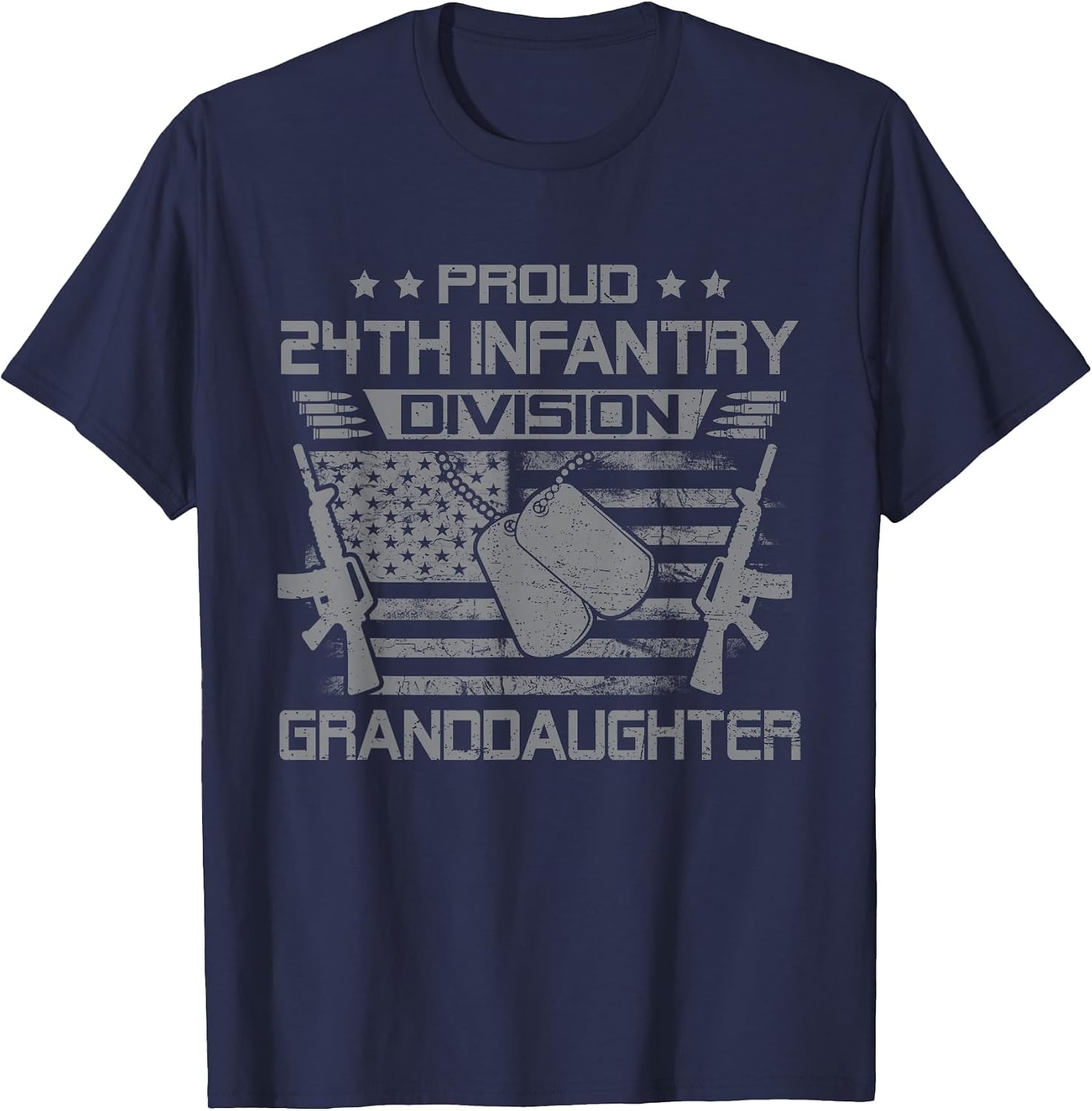 Proud 24th Infantry Division Granddaughter Family Matching