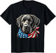 Black lab Dog USA American Flag Black Labrador 4th of July