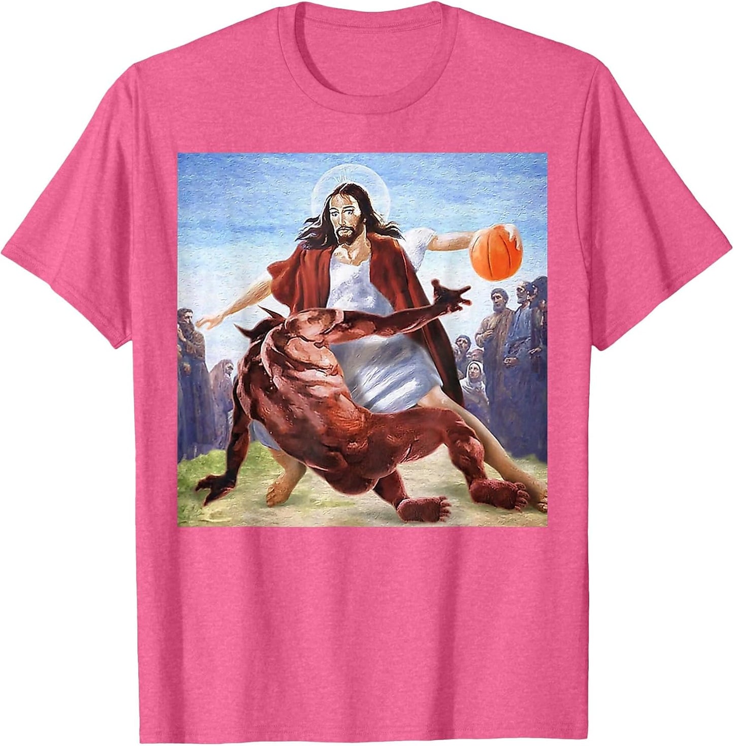 Funny Jesus Crossing Up The Devil Christian Religious