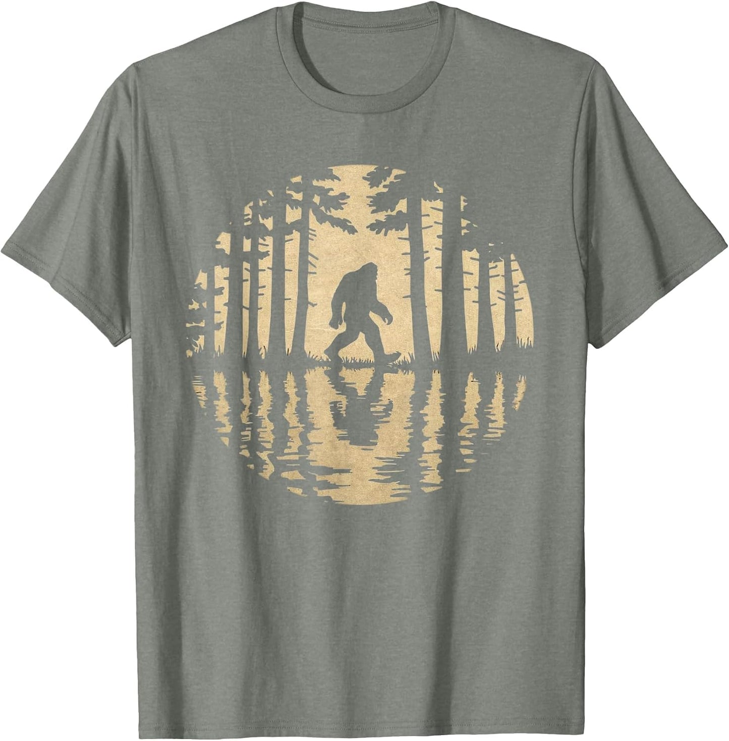Bigfoot Sasquatch Wandering Hiking Adventure Vintage