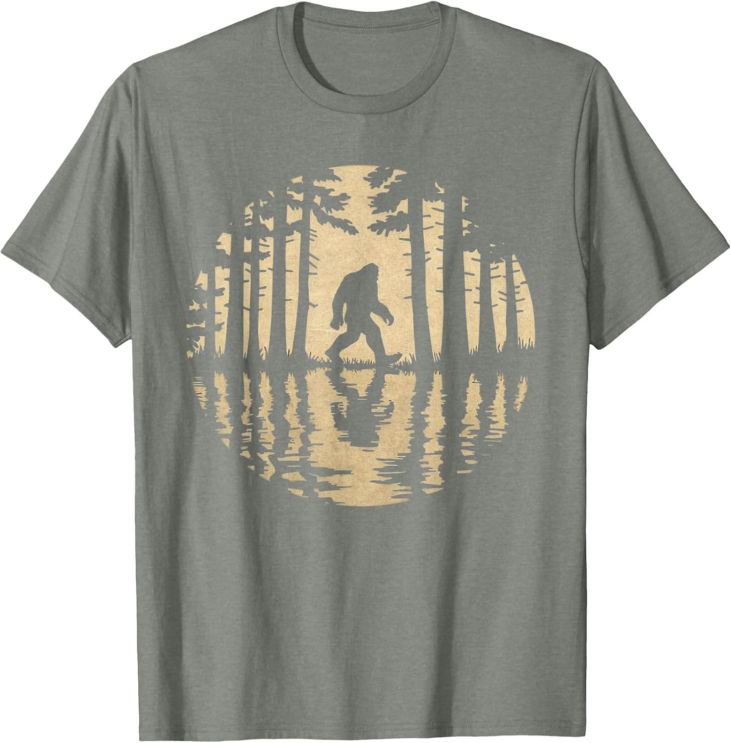 Bigfoot Sasquatch Wandering Hiking Adventure Vintage