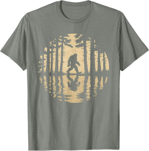 Bigfoot Sasquatch Wandering Hiking Adventure Vintage