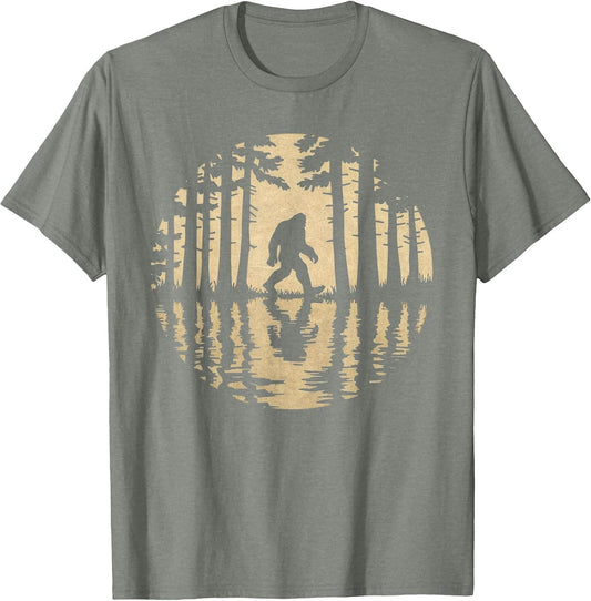 Bigfoot Sasquatch Wandering Hiking Adventure Vintage