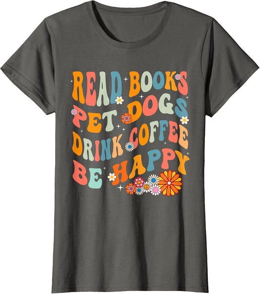 Read Books Pet Dogs Drink Tea Happy Funny Dog