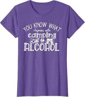 You Know What Rhymes with Camping Alcohol Summer Camp Funny
