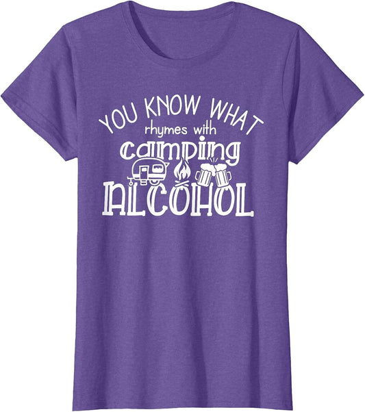 You Know What Rhymes with Camping Alcohol Summer Camp Funny