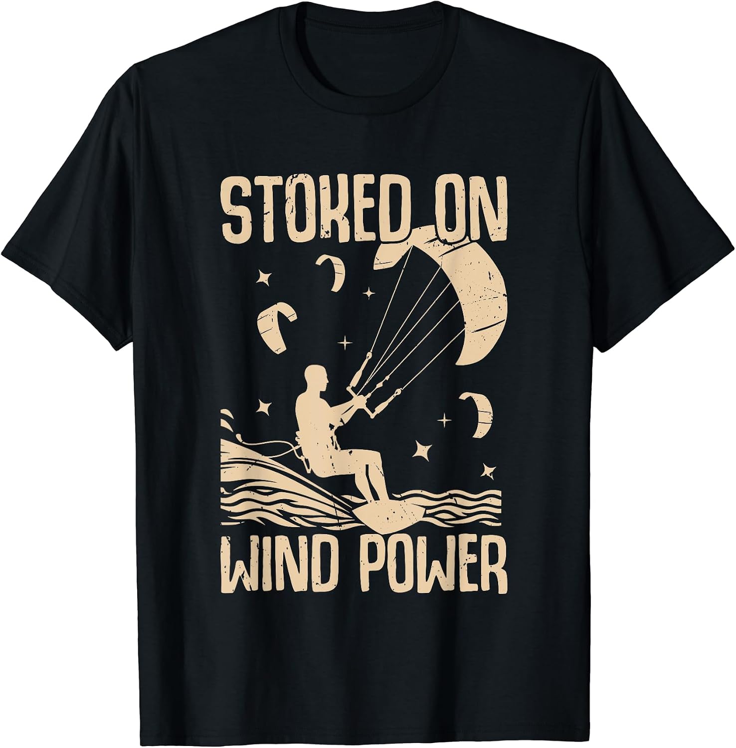 Stoked on Wind Power Kite Surfing