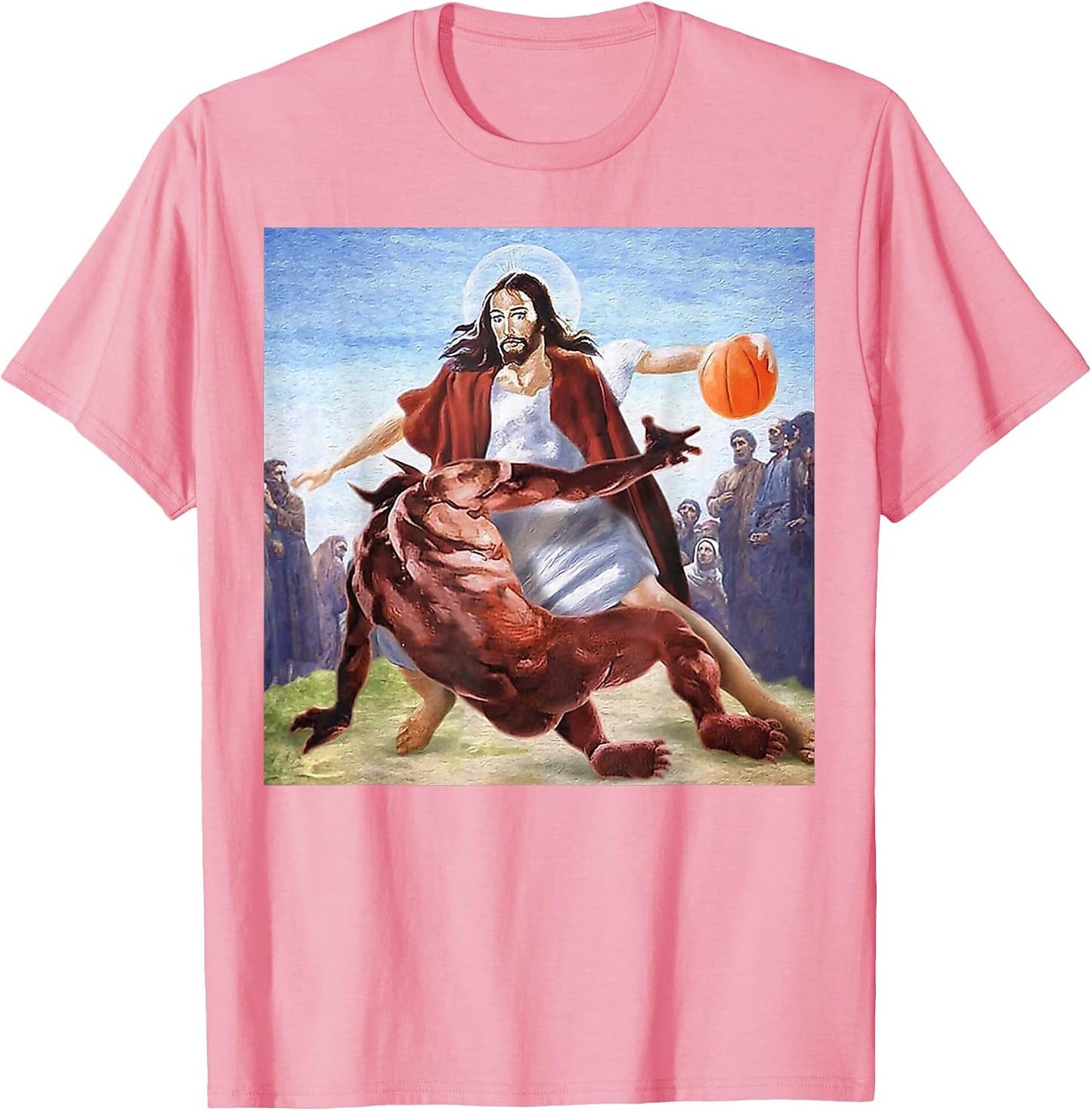 Funny Jesus Crossing Up The Devil Christian Religious