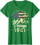 Vintage 1951 American Flag Patriotic Eagle 75th Birthday