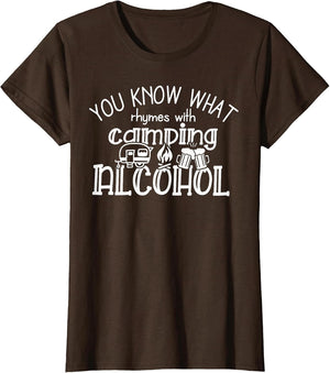 You Know What Rhymes with Camping Alcohol Summer Camp Funny