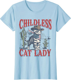 Cowboy Cat Childless Cat Lady for Kamala Election Voting