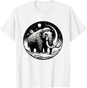 Woolly Mammoth Moon Prehistoric Elephant Mammoth Lovers Art