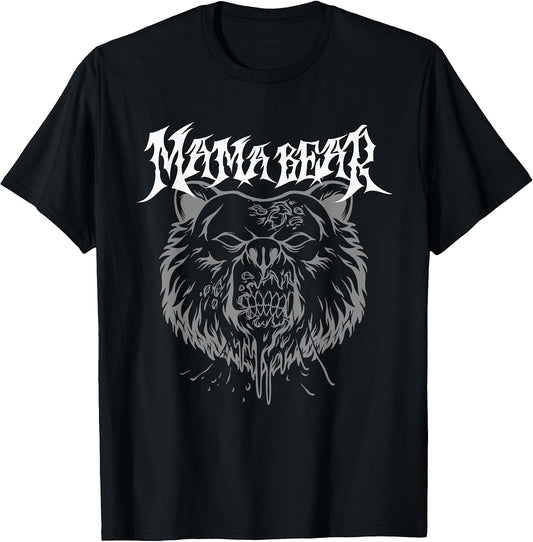 Mama Bear For Metalhead Mom, Mother's Day, Death Metal Band