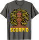 Afro Black Woman Birthday Queen Zodiac Scorpio Queen