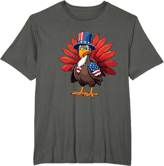 Vintage Political Patriot Turkey US Flag Outfit Party