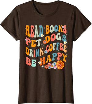 Read Books Pet Dogs Drink Tea Happy Funny Dog