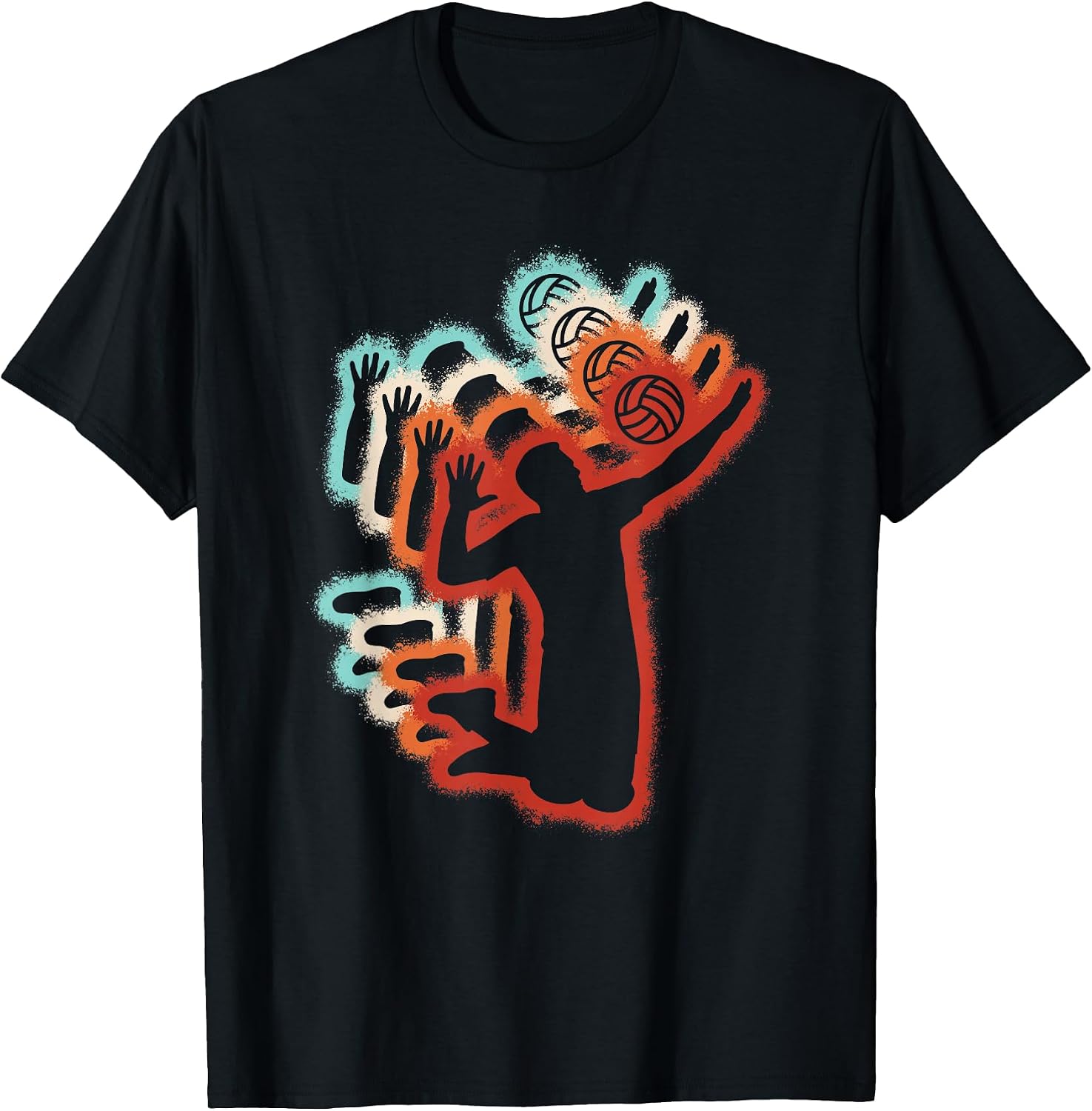 Volleyball Player Retro Volleyball Lover Men Boys Kids