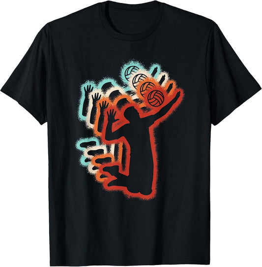Volleyball Player Retro Volleyball Lover Men Boys Kids