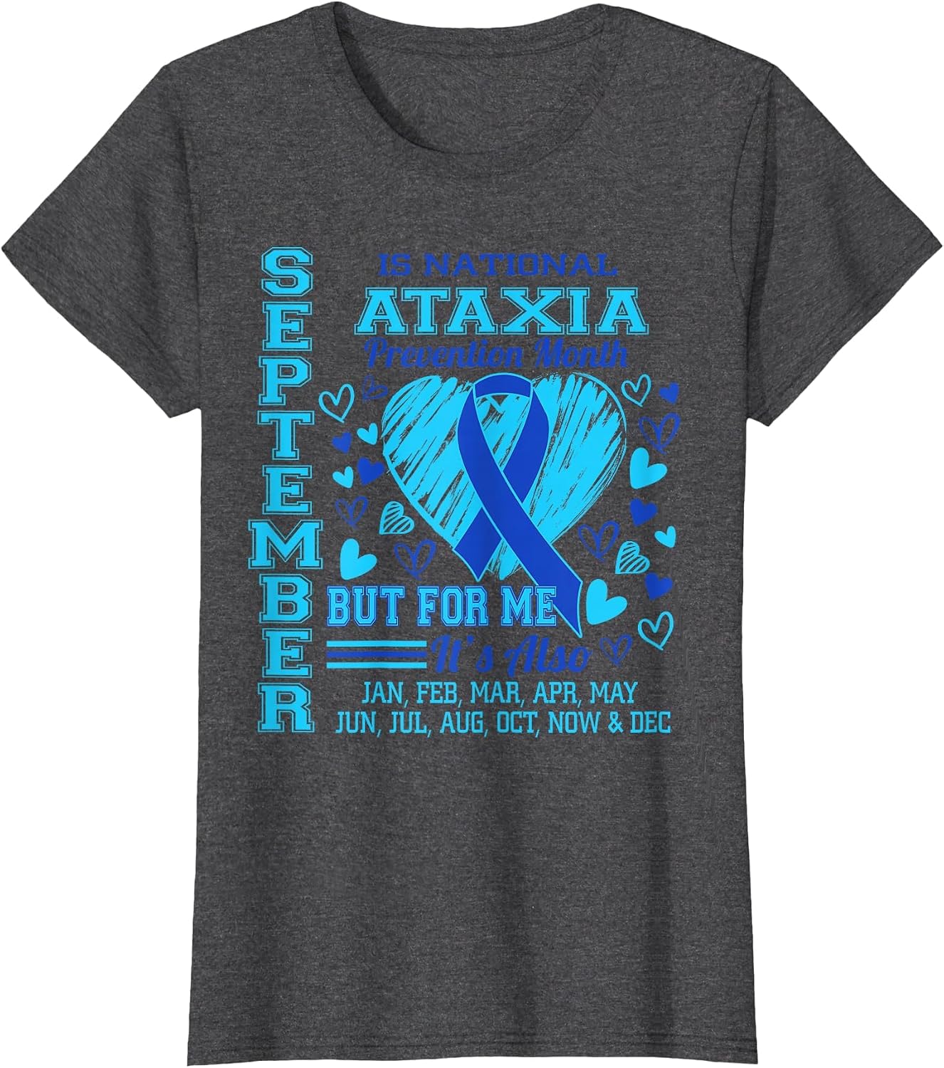 September is National Ataxia Awareness Month Blue Ribbon
