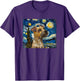 Kids Painting Starry Night Border Terrier Lover