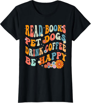Read Books Pet Dogs Drink Tea Happy Funny Dog