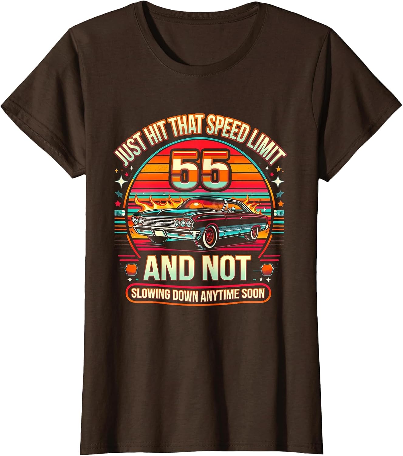55Th Birthday Idea Speed Limit Sign 55 Mph Funny Driving