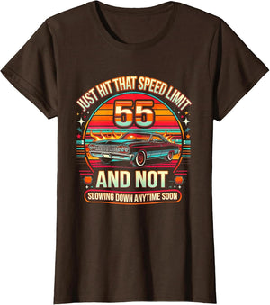 55Th Birthday Idea Speed Limit Sign 55 Mph Funny Driving