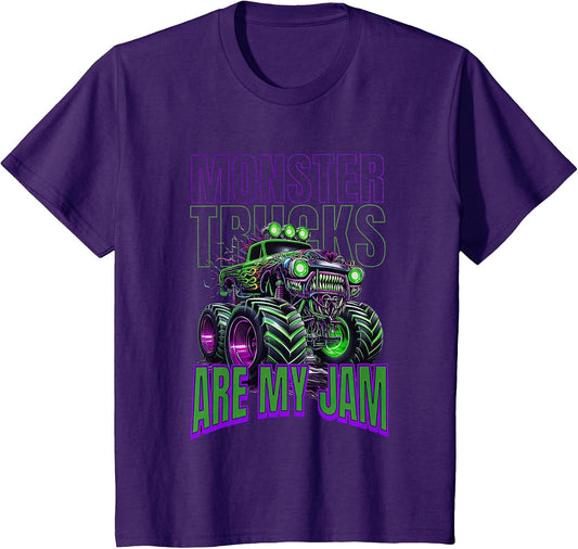 Monster Trucks are My Jam Kids Boys Toddlers Youth & Adults
