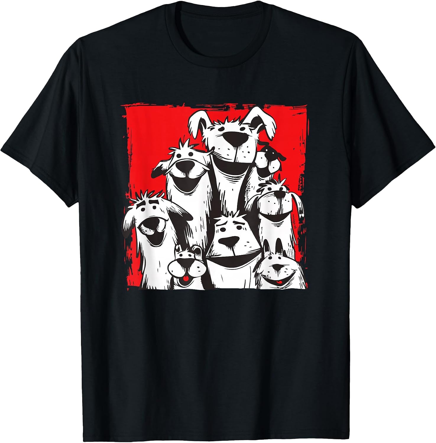 Funny Dog Group Comic Dog Love
