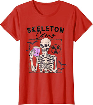 Radiology Halloween Xray Tech Skeleton Coffee Crew CT Tech