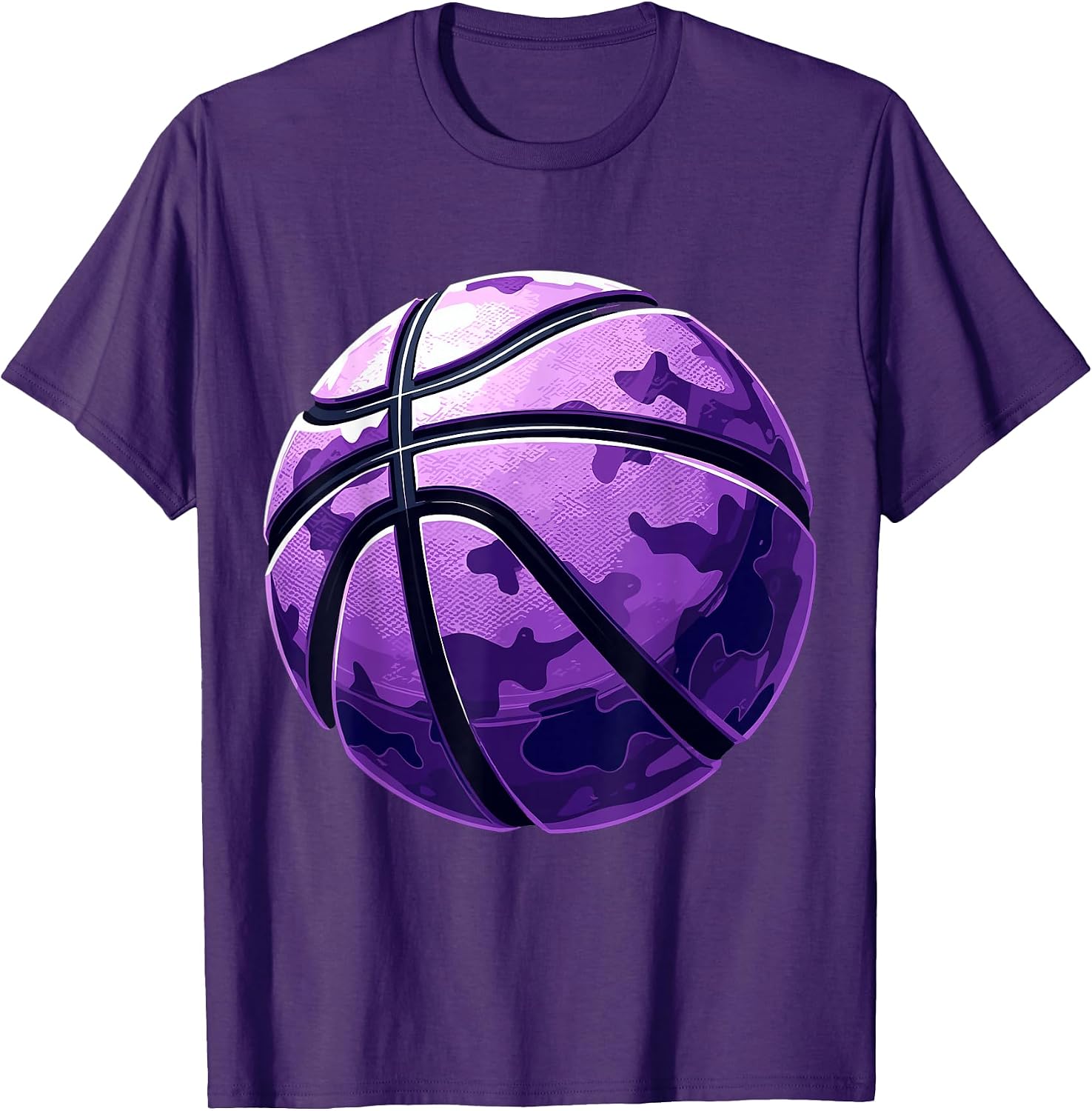 Purple Basketball Camouflage