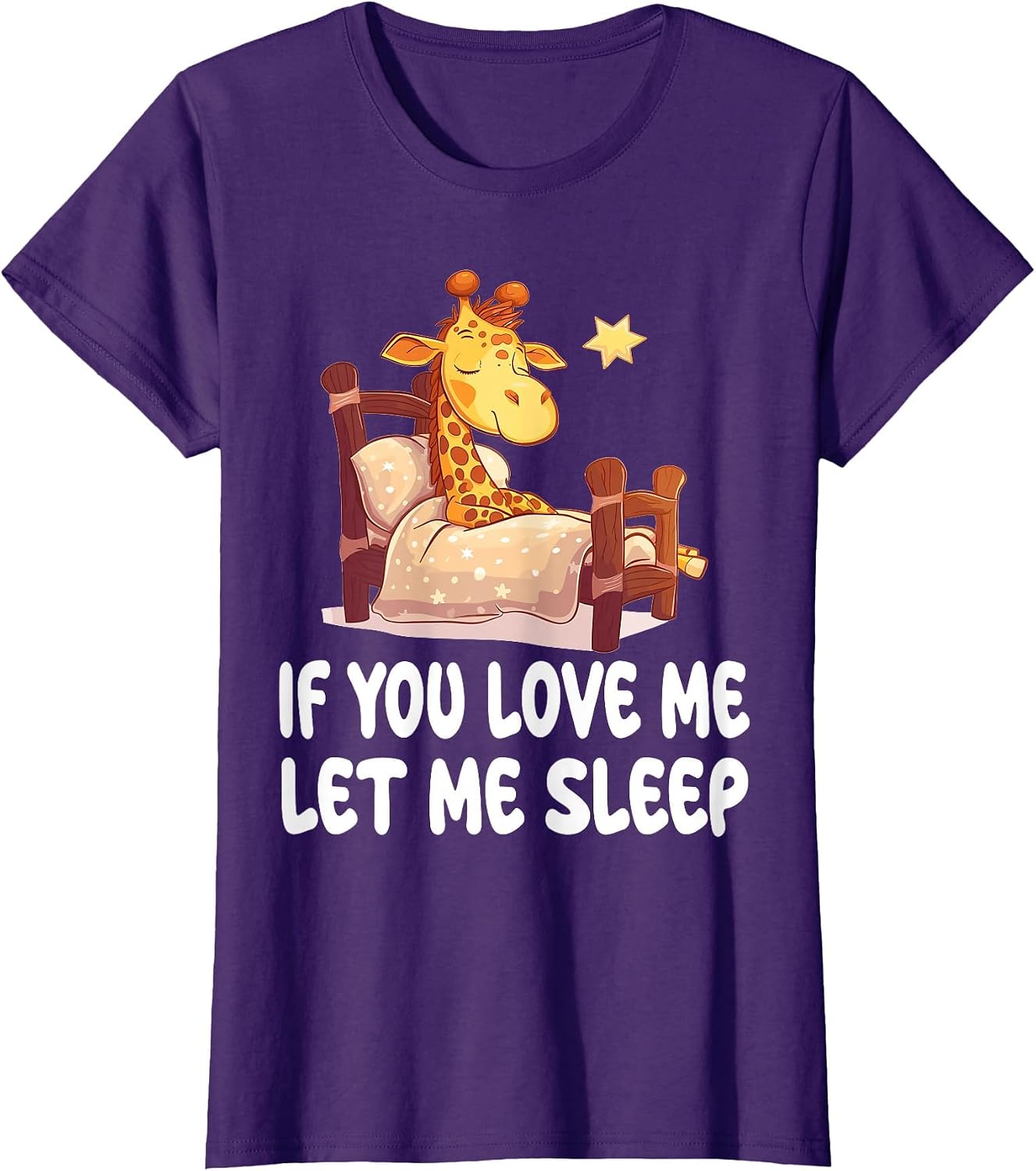 Cute Giraffe If You Love Me Let Me Sleep Pajamas Nightgown