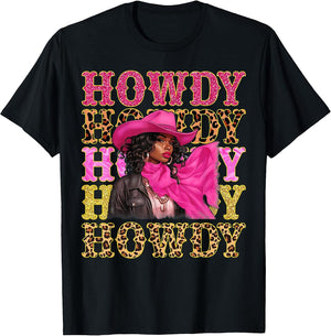 Howdy Western Rodeo Cowgirl African American Black Women