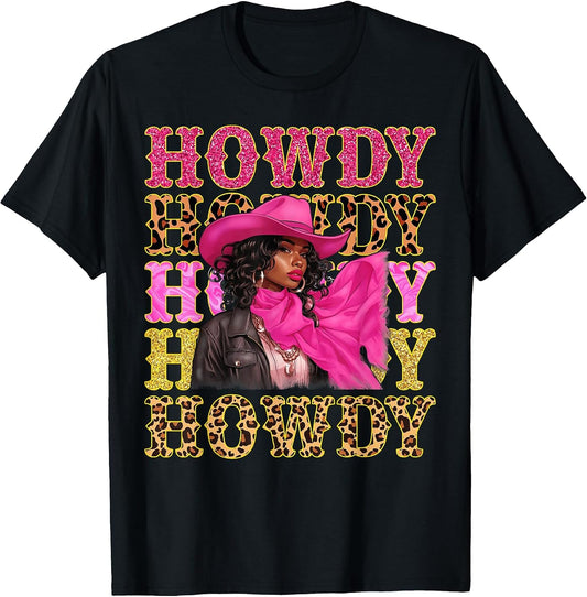 Howdy Western Rodeo Cowgirl African American Black Women