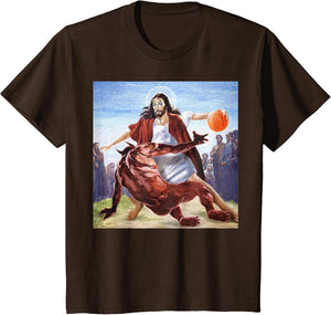 Funny Jesus Crossing Up The Devil Christian Religious
