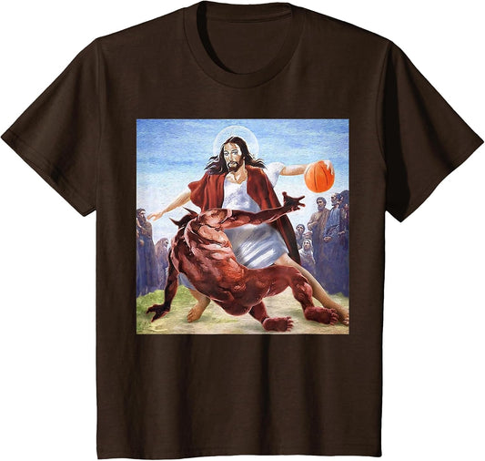 Funny Jesus Crossing Up The Devil Christian Religious