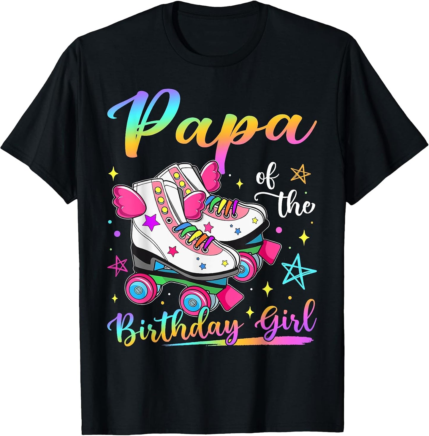 Papa Of The Birthday Girl Rolling Skate Family Matching
