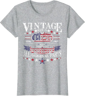 Vintage Made in 1985 Aged Perfectly Original Parts, USA Flag