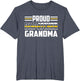 Patriotic 911 Dispatcher Grandma Proud Thin Gold Line
