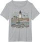 Vintage Cape Cod Massachusetts Nautical Lighthouse Seashore