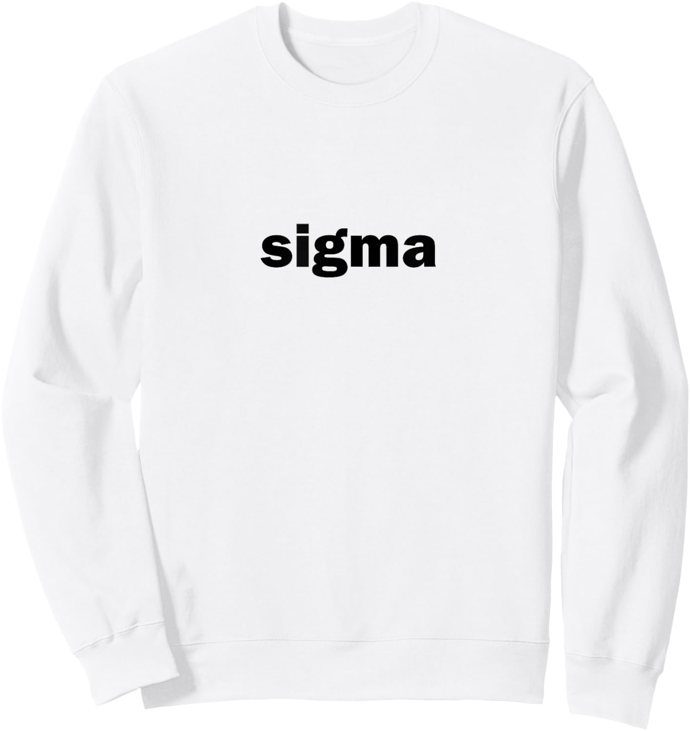 Sigma Funny Influencer Brain Rot Slang Words Rizz God Alpha Sweatshirt - Sweatshirt | White