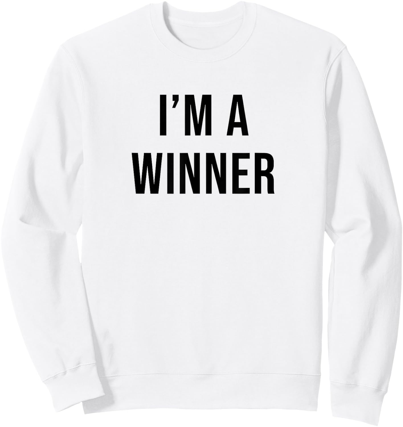 I'm a Winner Sweatshirt - Sweatshirt | White