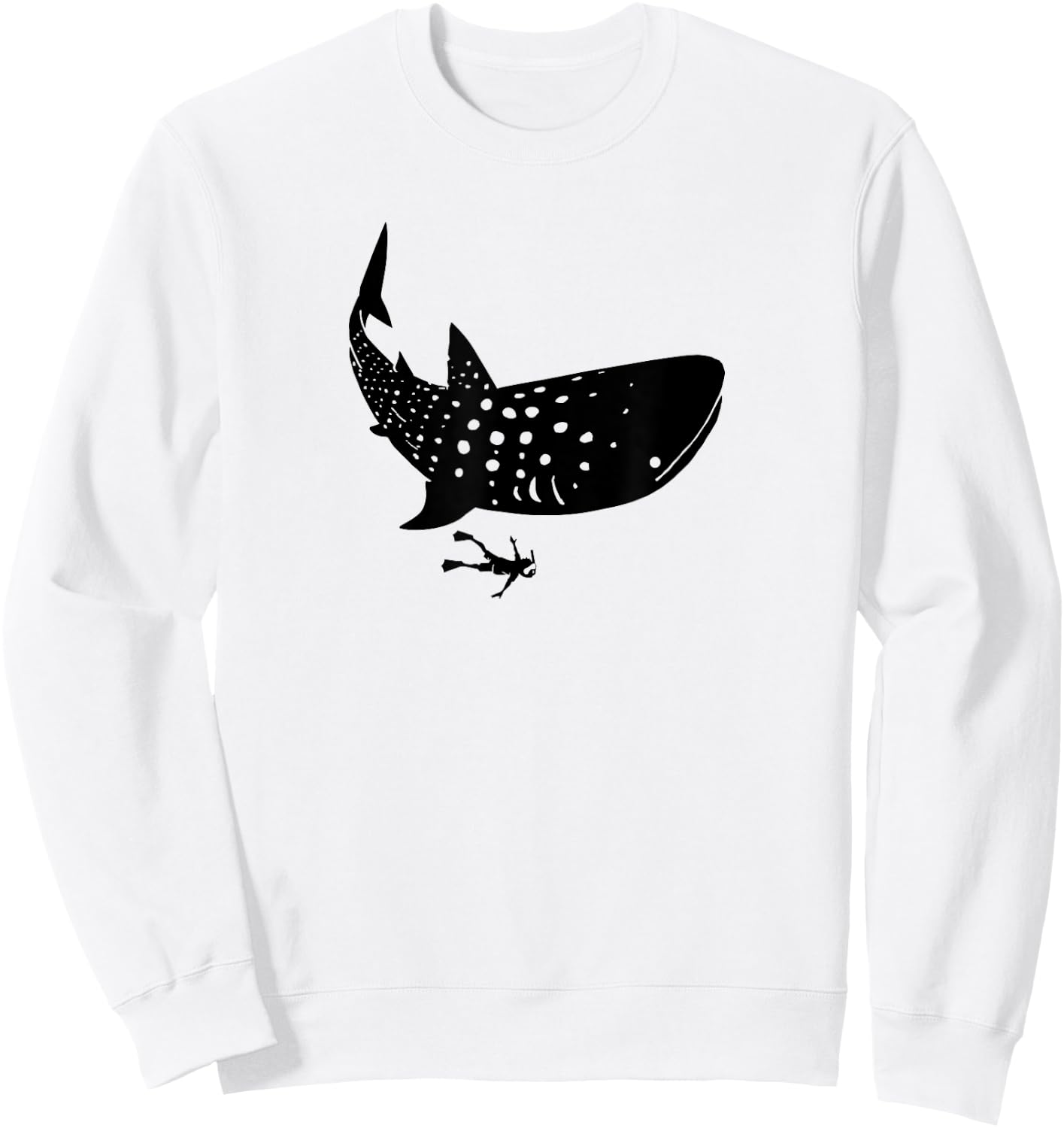 Diving With Whale Sharks Whale Shark Sweatshirt - Sweatshirt | White