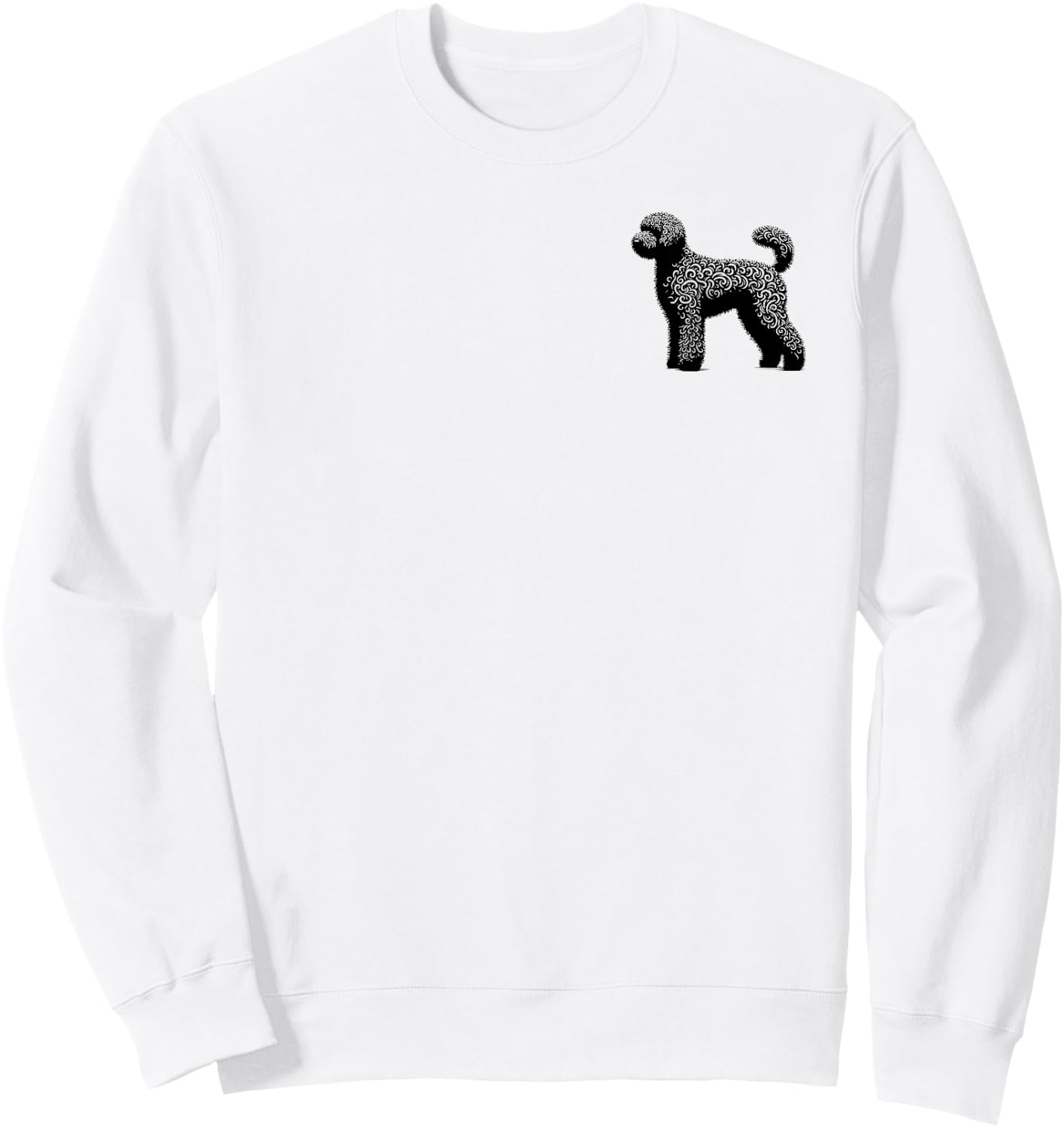 Dog Dad Mom Lover - Monochromatic Whoodle Sweatshirt - Sweatshirt | White