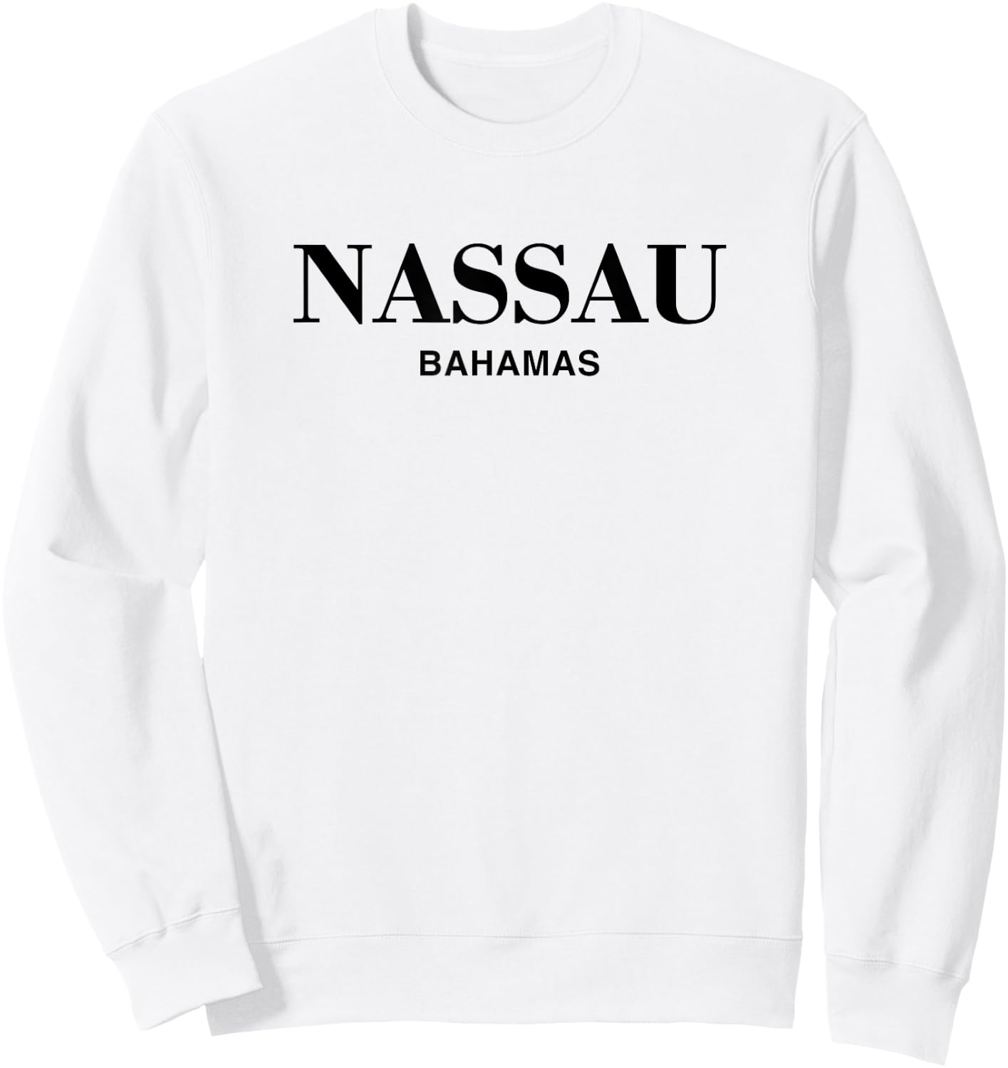 Nassau Bahamas Preppy Retro Throwback Cruise Souvenir Sweatshirt - Sweatshirt | White